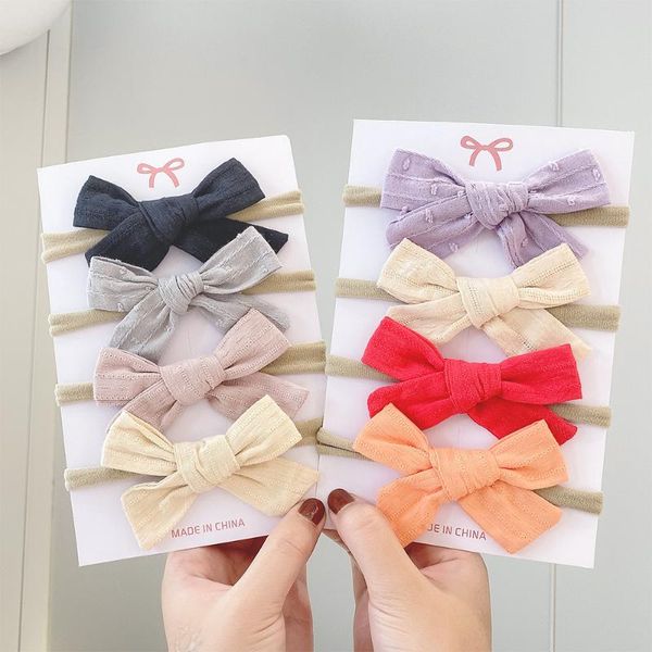 hair accessories 4pc/set candy solid color bows headband for kids girls sweet elastic handmade cotton children headwear, Slivery;white
hair accessories 4pc/set candy solid color bows headband for kids girls sweet elastic handmade cotton children headwear, Slivery;white