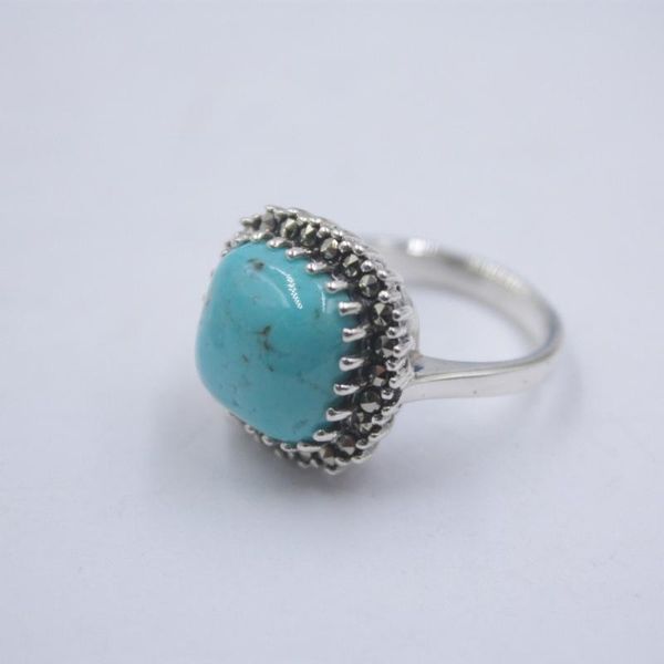cluster rings pure 925 sterling silver with prong set natural cushion turquoise ring for woman size from 5 to 12, Golden;silver
cluster rings pure 925 sterling silver with prong set natural cushion turquoise ring for woman size from 5 to 12, Golden;silver