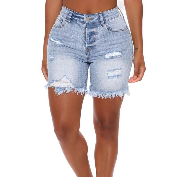 women's shorts summer women denim stretch ripped jeans tassel pockets high waist blue cotton cut off hole, White;black
women's shorts summer women denim stretch ripped jeans tassel pockets high waist blue cotton cut off hole, White;black