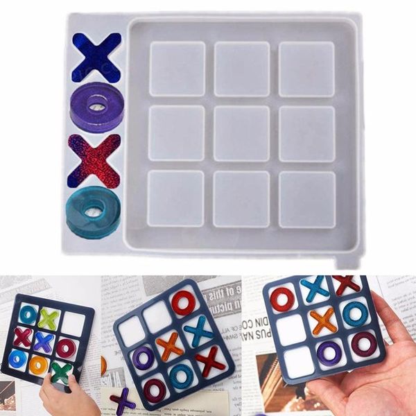 craft tools tic-tac-toe ox chess game epoxy resin mold x o board silicone diy jewelry small pendant mirror handmade
craft tools tic-tac-toe ox chess game epoxy resin mold x o board silicone diy jewelry small pendant mirror handmade