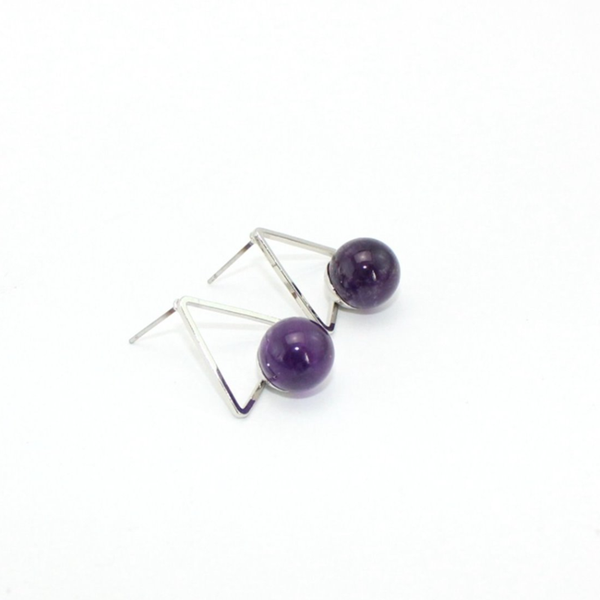 stud silver plated geometric alloy round amethysts stone beads earrings for women rose pink quartz jewelry, Golden;silver
stud silver plated geometric alloy round amethysts stone beads earrings for women rose pink quartz jewelry, Golden;silver