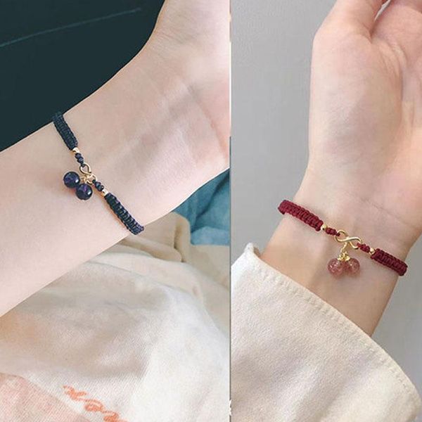 charm bracelets strawberry crystal cherry bracelet rope lucky women charms jewelry for lovers' gift friendship bangles, Golden;silver
charm bracelets strawberry crystal cherry bracelet rope lucky women charms jewelry for lovers' gift friendship bangles, Golden;silver