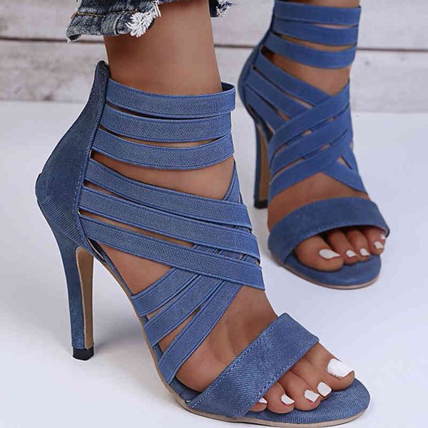 slippers lucyever hollow out women high heels summer solid color stretch fabric thin heel sandals woman outdoor cross strap rome s, Black
slippers lucyever hollow out women high heels summer solid color stretch fabric thin heel sandals woman outdoor cross strap rome s, Black