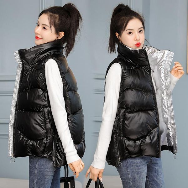 women's vests 2021 light down vest women stand collar windproof lightweight warm plus size waistcoat duck sleeveless jackets coat, Black;white
women's vests 2021 light down vest women stand collar windproof lightweight warm plus size waistcoat duck sleeveless jackets coat, Black;white