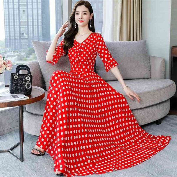 dot chiffon maxi dresses summer vintage 4xl plus size chic midi sundress women elegant bodycon party vestidos 210528, Black;gray
dot chiffon maxi dresses summer vintage 4xl plus size chic midi sundress women elegant bodycon party vestidos 210528, Black;gray