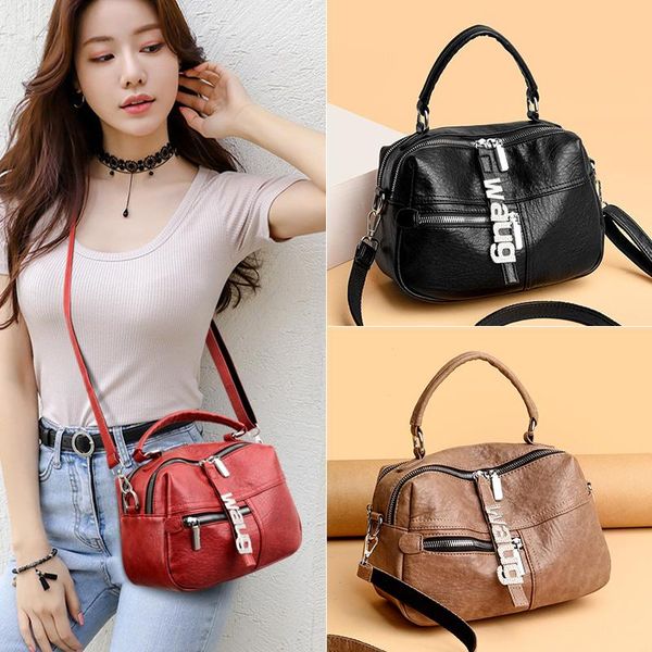 evening bags pu leather shoulder bag fashion women handbag designer female messenger retro woman ladies