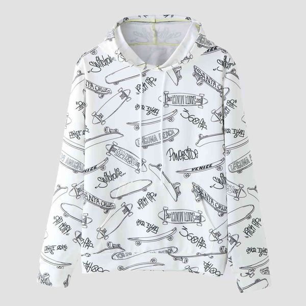 spring and letter printed hooded sweater liner white patch leisure fashion men's women's sweater, Black
spring and letter printed hooded sweater liner white patch leisure fashion men's women's sweater, Black