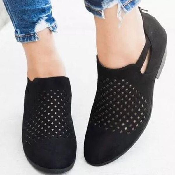 dress shoes drop low heel woman hollow out breathable pumps zip female casual fashion chunky solid footwear, Black
dress shoes drop low heel woman hollow out breathable pumps zip female casual fashion chunky solid footwear, Black
