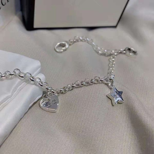 design jewelry zhigujia new 925 silver star bracelet love pendant lovers bracelet, Golden;silver
design jewelry zhigujia new 925 silver star bracelet love pendant lovers bracelet, Golden;silver
