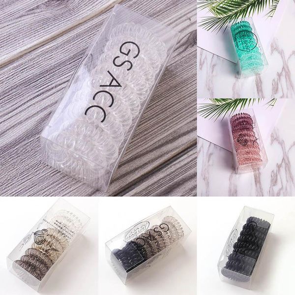 1box telephone wire elastic hair band rope gradient color non-mark silicone rubber bands scrunchies spiral ponytail holder girls accessories
1box telephone wire elastic hair band rope gradient color non-mark silicone rubber bands scrunchies spiral ponytail holder girls accessories