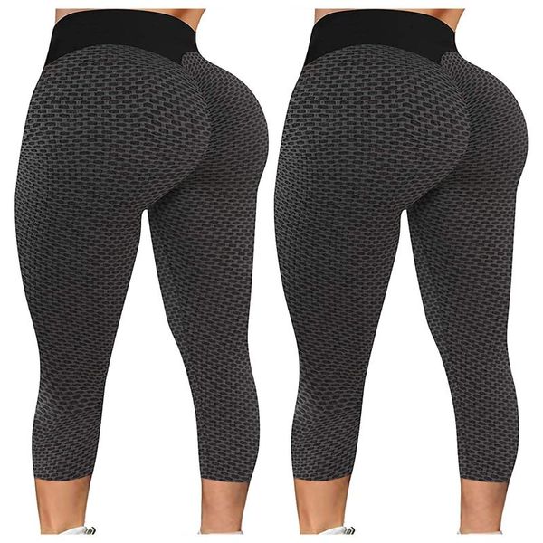 women's leggings 2pcs women high waist cropped pants push up leggins gym activewear for fitness booty legging summer #g2, Black
women's leggings 2pcs women high waist cropped pants push up leggins gym activewear for fitness booty legging summer #g2, Black