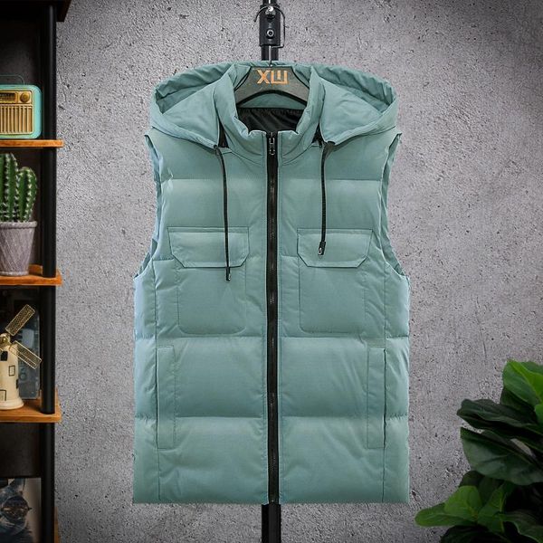 men's vests men autumn winter thick hooded sleeveless vest jacket waistcoat fashion casual warm cotton-padded, Black;white
men's vests men autumn winter thick hooded sleeveless vest jacket waistcoat fashion casual warm cotton-padded, Black;white