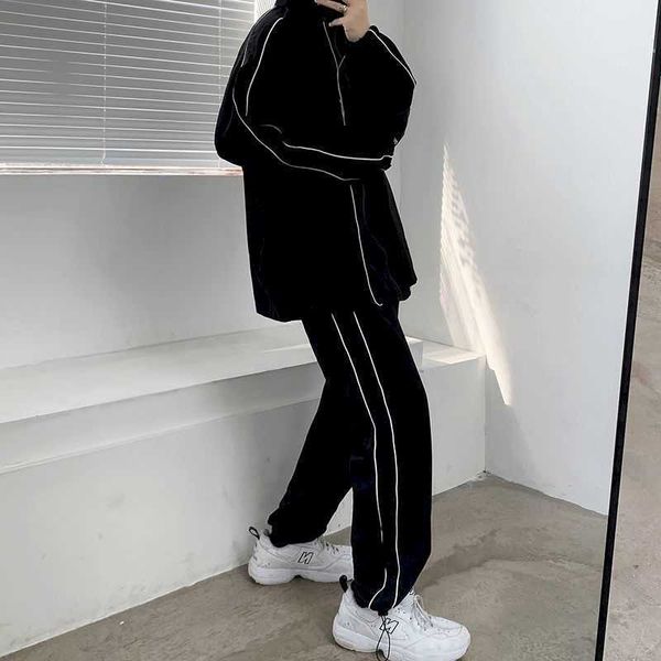 spring autumn retro bf stand-up collar jacket pant suit men women korean trend loose high street punk sports casual 210526, Gray
spring autumn retro bf stand-up collar jacket pant suit men women korean trend loose high street punk sports casual 210526, Gray