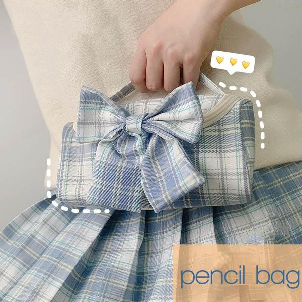 pencil cases super larger kawaii cute bows case bag canvas handbag grid school supplies stationery storage for boy girls
pencil cases super larger kawaii cute bows case bag canvas handbag grid school supplies stationery storage for boy girls
