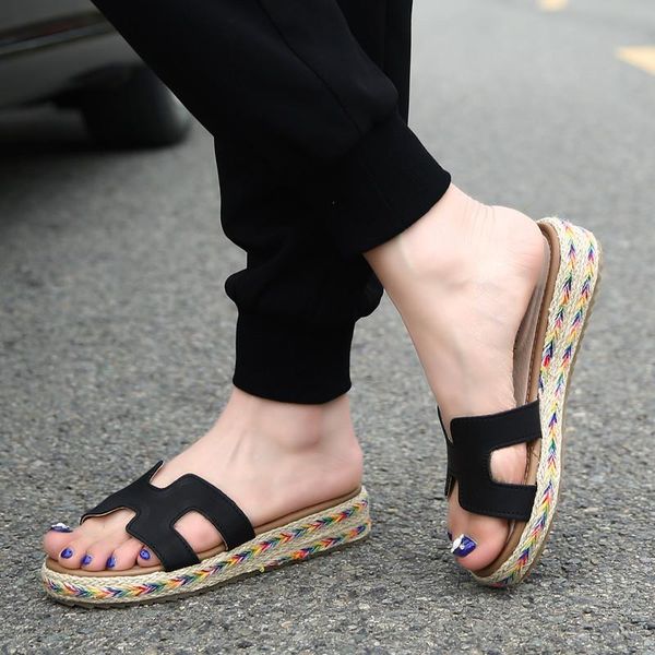 dress shoes summer women's sandals female leisure straw flat heels 4 colors roman style open toe size: 34--43 oulyyyogo, Black
dress shoes summer women's sandals female leisure straw flat heels 4 colors roman style open toe size: 34--43 oulyyyogo, Black