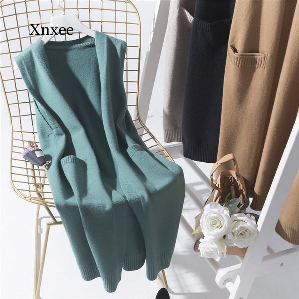 women's vests women knit vintage autumn cardigan cotton pockets soft comfortably sleeveless solid loose knitted waistcoat tank, Black;white
women's vests women knit vintage autumn cardigan cotton pockets soft comfortably sleeveless solid loose knitted waistcoat tank, Black;white