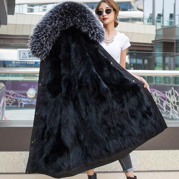 women's fur & faux 7xl x-long parka winter jacket women waterproof big natural raccoon collar hood thick warm real liner coat, Black
women's fur & faux 7xl x-long parka winter jacket women waterproof big natural raccoon collar hood thick warm real liner coat, Black