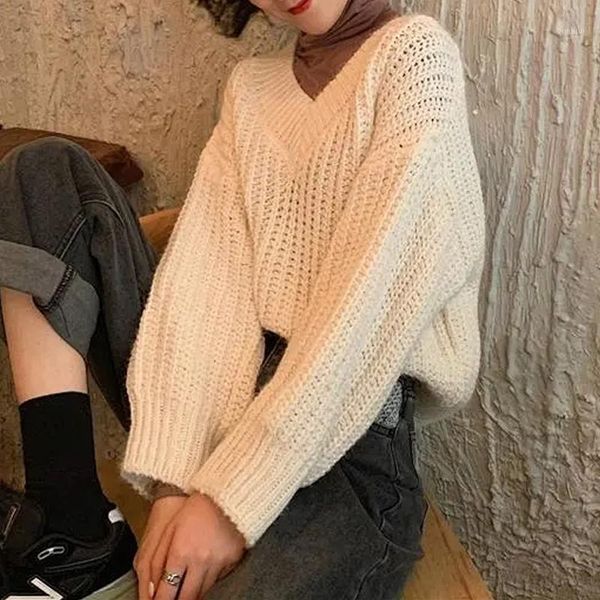 elegant v neck sweaters women autumn winter solid color lantern sleeve knitted pullovers female loose jumper knitwear women's, White;black
elegant v neck sweaters women autumn winter solid color lantern sleeve knitted pullovers female loose jumper knitwear women's, White;black