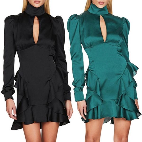 casual dresses satin dress women vintage long puff sleeve cut out irregular ruffles lady girls club party clothing, Black;gray
casual dresses satin dress women vintage long puff sleeve cut out irregular ruffles lady girls club party clothing, Black;gray