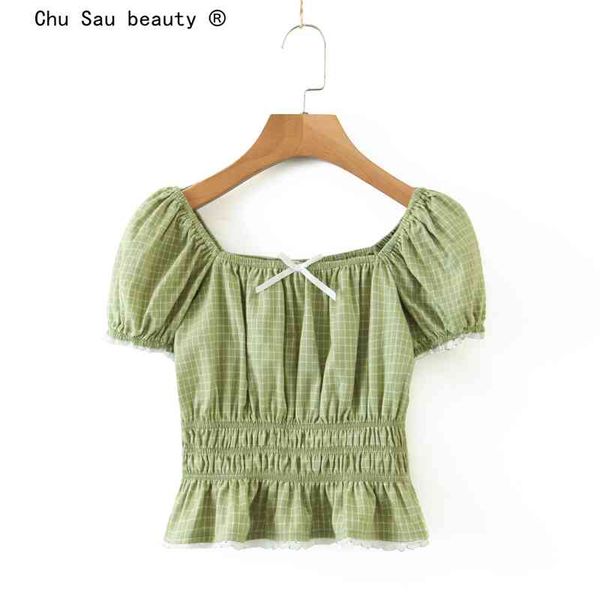 fashion summer girly bow-knot plaid puff sleeve slim crop sweet lace cotton linen short blouse for woman 210514, White
fashion summer girly bow-knot plaid puff sleeve slim crop sweet lace cotton linen short blouse for woman 210514, White