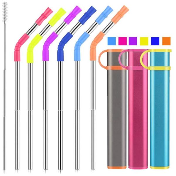 drinking straws portable grade silicone foldable 304 stainless reusable party supplies set
drinking straws portable grade silicone foldable 304 stainless reusable party supplies set