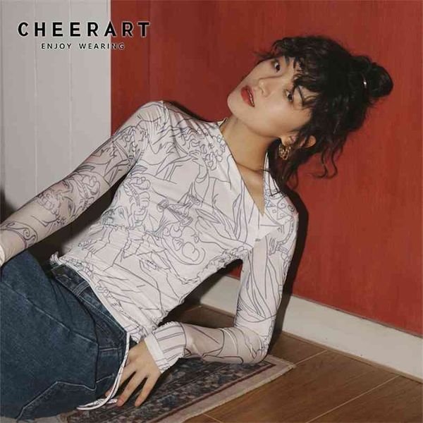 cheerart drawing print t shirt women irregular neck body tee shirt shir designer underwear fall tee shirt femme clothing 210406, White
cheerart drawing print t shirt women irregular neck body tee shirt shir designer underwear fall tee shirt femme clothing 210406, White