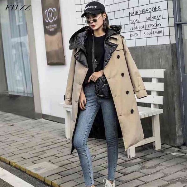 90% white duck down long parkas winter women hooded jacket double breasted windbreaker coat with belt snow warm outwear 210430, Black
90% white duck down long parkas winter women hooded jacket double breasted windbreaker coat with belt snow warm outwear 210430, Black