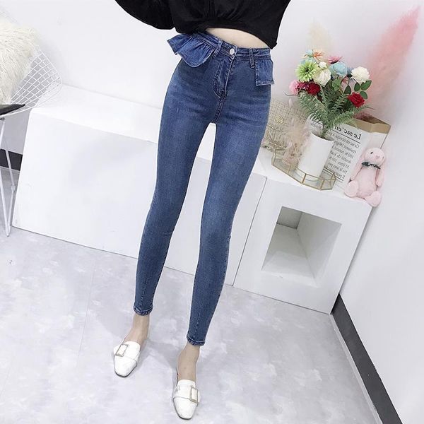 women's jeans mumuzi women ruffles pants casual high waist femme light blue denim skinny jenas pencil trousers 2021 chic style
women's jeans mumuzi women ruffles pants casual high waist femme light blue denim skinny jenas pencil trousers 2021 chic style