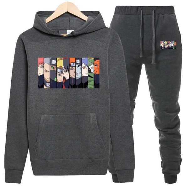 men's hoodies & sweatshirts - anime sets hoodies+pants spring autumn hooded sweatshirt sweatpants men hoodie cartoon harajuku pullover, Black
men's hoodies & sweatshirts - anime sets hoodies+pants spring autumn hooded sweatshirt sweatpants men hoodie cartoon harajuku pullover, Black