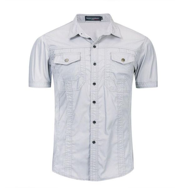 men's casual shirts mens army military style t-shirt short sleeve loose shirt summer solid single breasted turn-down collar clothing, White;black
men's casual shirts mens army military style t-shirt short sleeve loose shirt summer solid single breasted turn-down collar clothing, White;black