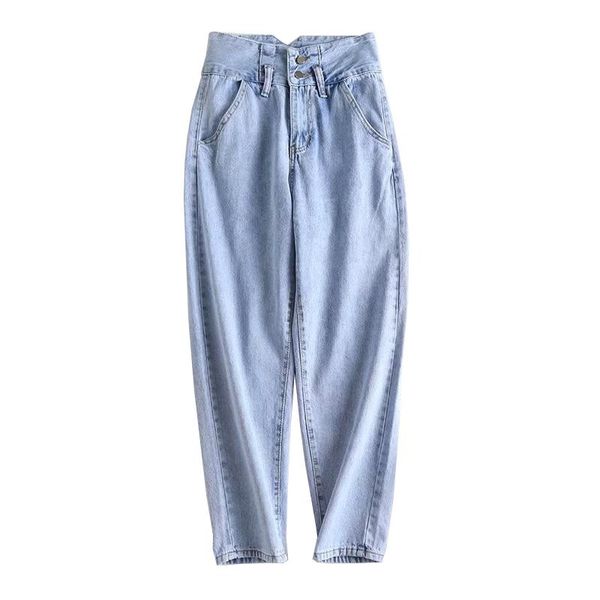 women's jeans 2021 arrival low zipper spring casual loose high waist pants cotton straight light woman boyfriend women denim, Blue
women's jeans 2021 arrival low zipper spring casual loose high waist pants cotton straight light woman boyfriend women denim, Blue