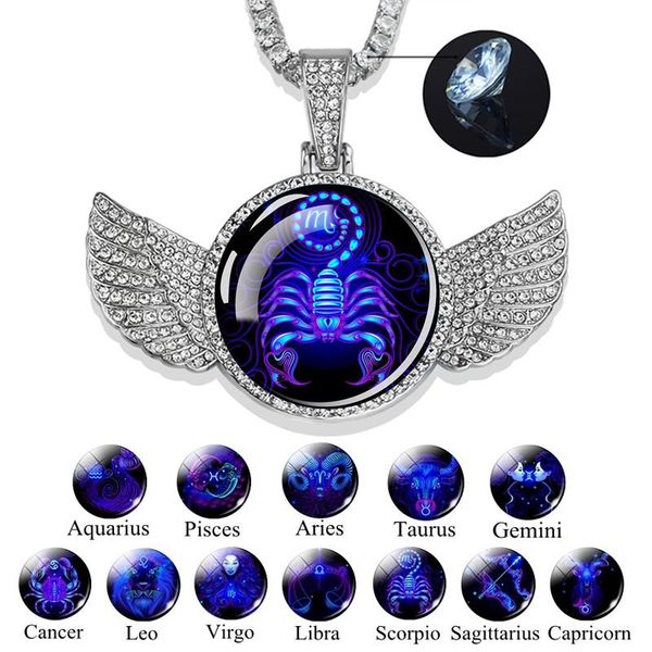 pendant necklaces 12 zodiac necklace scorpio leo virgo gemini cancer sign jewelry zircon chain birthday gift, Silver
pendant necklaces 12 zodiac necklace scorpio leo virgo gemini cancer sign jewelry zircon chain birthday gift, Silver