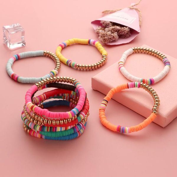 link, chain ladies colorful elastic 6mm soft ceramic bracelet fashion ccb round beads handmade, Black
link, chain ladies colorful elastic 6mm soft ceramic bracelet fashion ccb round beads handmade, Black