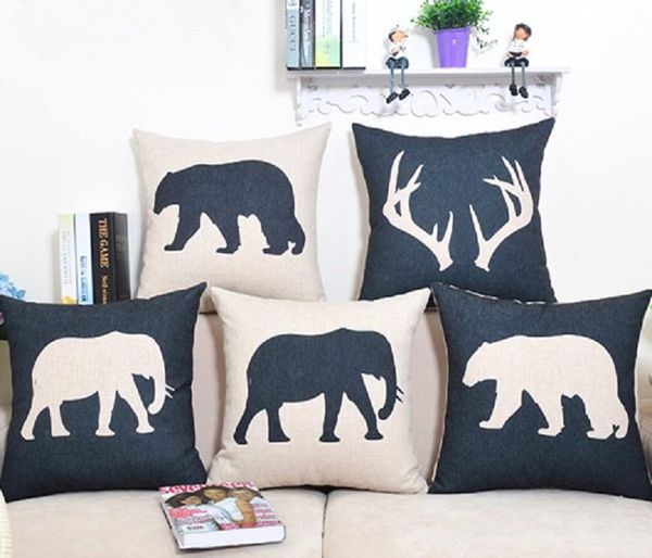 nordic cushion cover dear elephant bear animal throw pillow case linen black white decorative lumbar vintage decor cushion/decorative
nordic cushion cover dear elephant bear animal throw pillow case linen black white decorative lumbar vintage decor cushion/decorative