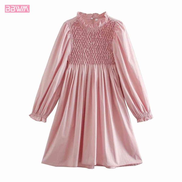 vintage women long sleeve stand collar loose dress fashion honeycomb lattice design lantern sleeve chic female dresses vestidos 210507, Black;gray
vintage women long sleeve stand collar loose dress fashion honeycomb lattice design lantern sleeve chic female dresses vestidos 210507, Black;gray