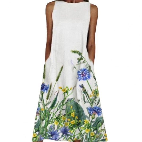 floral print party dress women 2021 summer round neck sleeveless a-line sundress casual loose pocket long vestidos 3xl women's swimwear, White;black
floral print party dress women 2021 summer round neck sleeveless a-line sundress casual loose pocket long vestidos 3xl women's swimwear, White;black