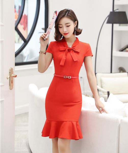 Fashion Orange Dresses With Belt OL Styles 2021 Summer Slim Hips for Office Ladies Dress Female Vestidos Tops Clothes
Fashion Orange Dresses With Belt OL Styles 2021 Summer Slim Hips for Office Ladies Dress Female Vestidos Tops Clothes