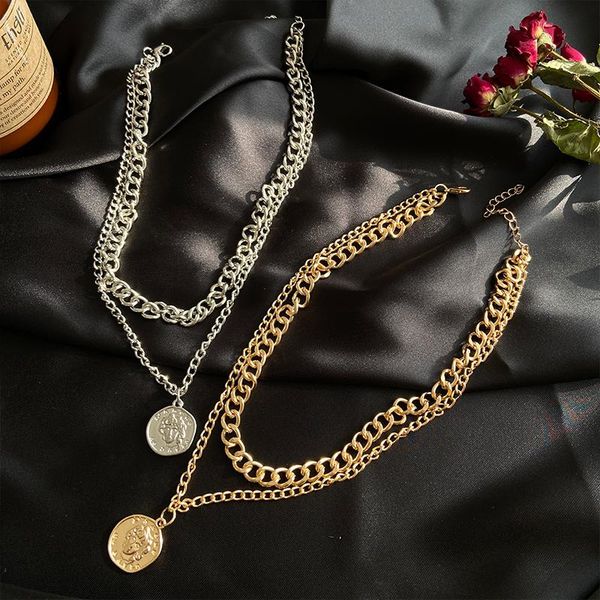 multilayer coin chain choker necklace for women gold silver color vintage portrait chunky necklaces jewelry chains
multilayer coin chain choker necklace for women gold silver color vintage portrait chunky necklaces jewelry chains
