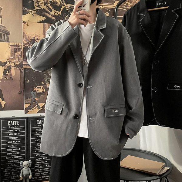 men's suits & blazers 2021 spring autumn fashion korean street style casual comfortable single breasted long for shopping, White;black
men's suits & blazers 2021 spring autumn fashion korean street style casual comfortable single breasted long for shopping, White;black