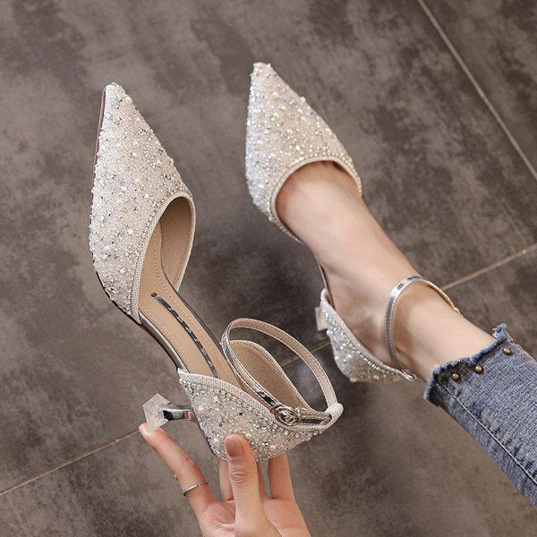 dress shoes ladies ankle strap crystal pumps women thin high heels wedding woman spring summer pointed toe sandals 2021, Black
dress shoes ladies ankle strap crystal pumps women thin high heels wedding woman spring summer pointed toe sandals 2021, Black