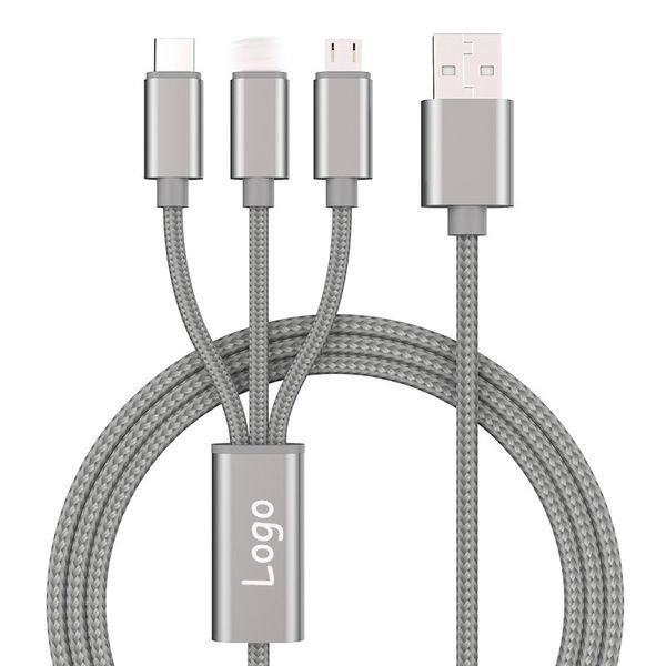 3 in 1 usb cable 3a fast charge nylon braided usb-c type-c micro charger charging cables customize logo for cell phones iphone samsung
3 in 1 usb cable 3a fast charge nylon braided usb-c type-c micro charger charging cables customize logo for cell phones iphone samsung