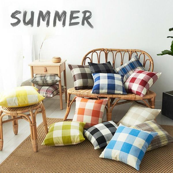 18" 20" 22" tartan check grid cushion cover pillow case classic plaid linen sofa throw chair car home decor for christmas cus
18" 20" 22" tartan check grid cushion cover pillow case classic plaid linen sofa throw chair car home decor for christmas cus