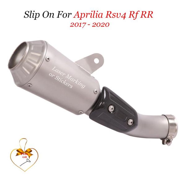 motorcycle exhaust system slip on for aprilia rsv4 rf rr 2021 - gp racing modify link muffler tube with carbon fiber cover
motorcycle exhaust system slip on for aprilia rsv4 rf rr 2021 - gp racing modify link muffler tube with carbon fiber cover