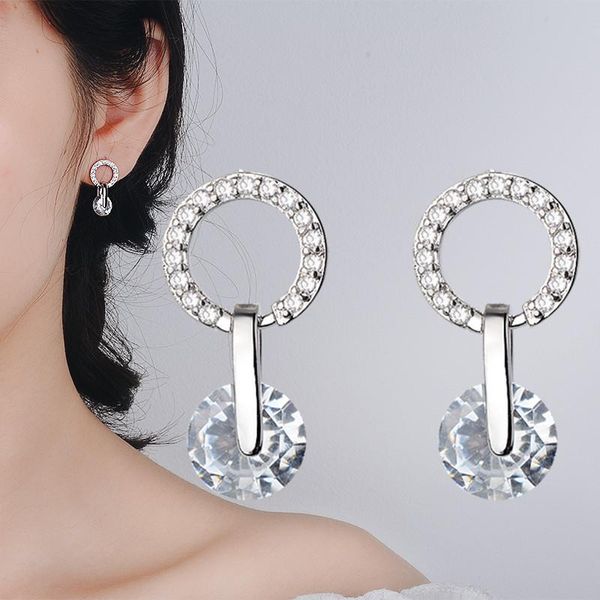 stud 1 pair women fashion crystal rhinestone round-shaped ear earrings, Golden;silver
stud 1 pair women fashion crystal rhinestone round-shaped ear earrings, Golden;silver
