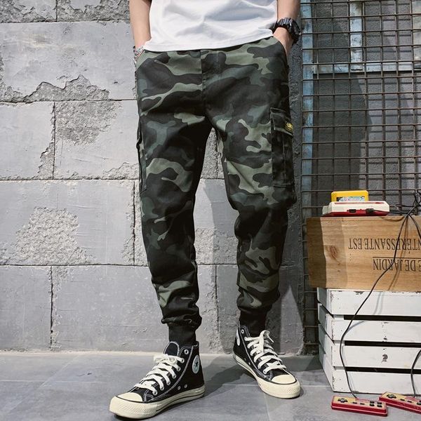 men's pants 2021 spring camouflage loose large casual small legged overalls sweatpants, Black
men's pants 2021 spring camouflage loose large casual small legged overalls sweatpants, Black