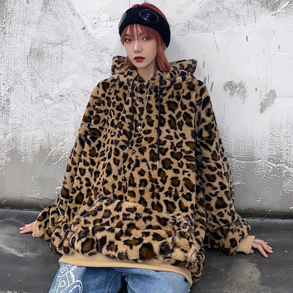 women's hoodies & sweatshirts autumn women vintage leopard loose hooded pullovers fashion plush man thicken sweatshirt, Black
women's hoodies & sweatshirts autumn women vintage leopard loose hooded pullovers fashion plush man thicken sweatshirt, Black