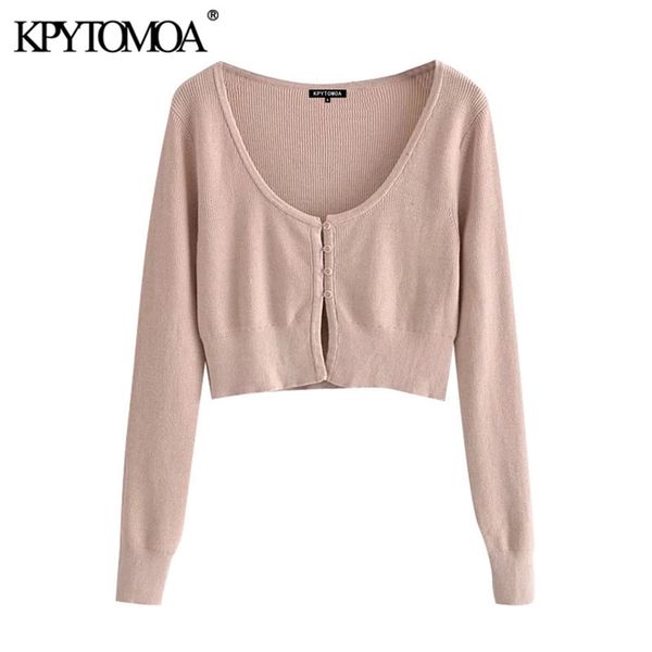 women fashion with ribbed trims cropped knitted cardigan sweater vintage long sleeve female outerwear chic 210421, White;black
women fashion with ribbed trims cropped knitted cardigan sweater vintage long sleeve female outerwear chic 210421, White;black