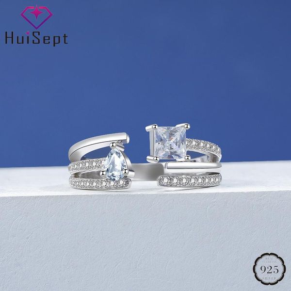 cluster rings huisept for women s925 sterling silver jewelry water drop square zircon gemstone open ring accessories wedding engagement, Golden;silver
cluster rings huisept for women s925 sterling silver jewelry water drop square zircon gemstone open ring accessories wedding engagement, Golden;silver