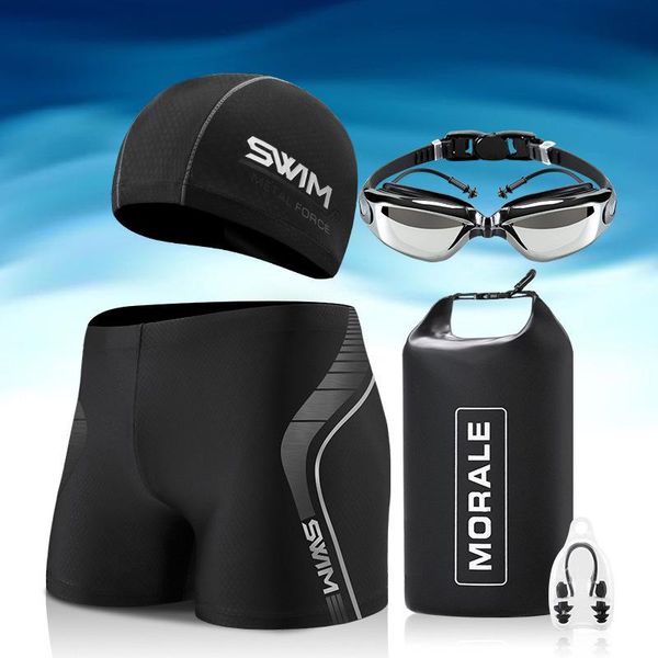 set swimsuit mens trunks swim glasses swimming cap storage bag 5 pcs/ black silver red accessories men's swimwear
set swimsuit mens trunks swim glasses swimming cap storage bag 5 pcs/ black silver red accessories men's swimwear