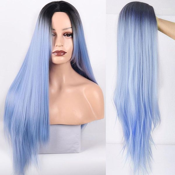 long straight synthetic wig for white/black women nature middle part wigs mixed blue brown and blonde wigs1
long straight synthetic wig for white/black women nature middle part wigs mixed blue brown and blonde wigs1